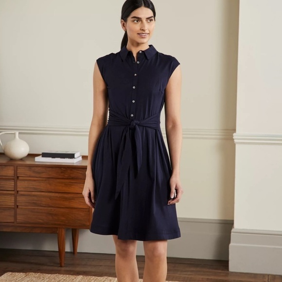 Boden Dresses & Skirts - BODEN Jersey Front Tie Shirt Dress